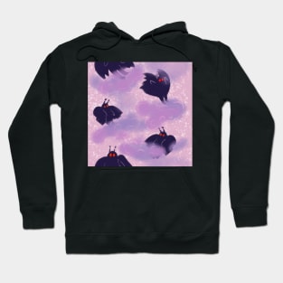 pastel mothman pattern Hoodie